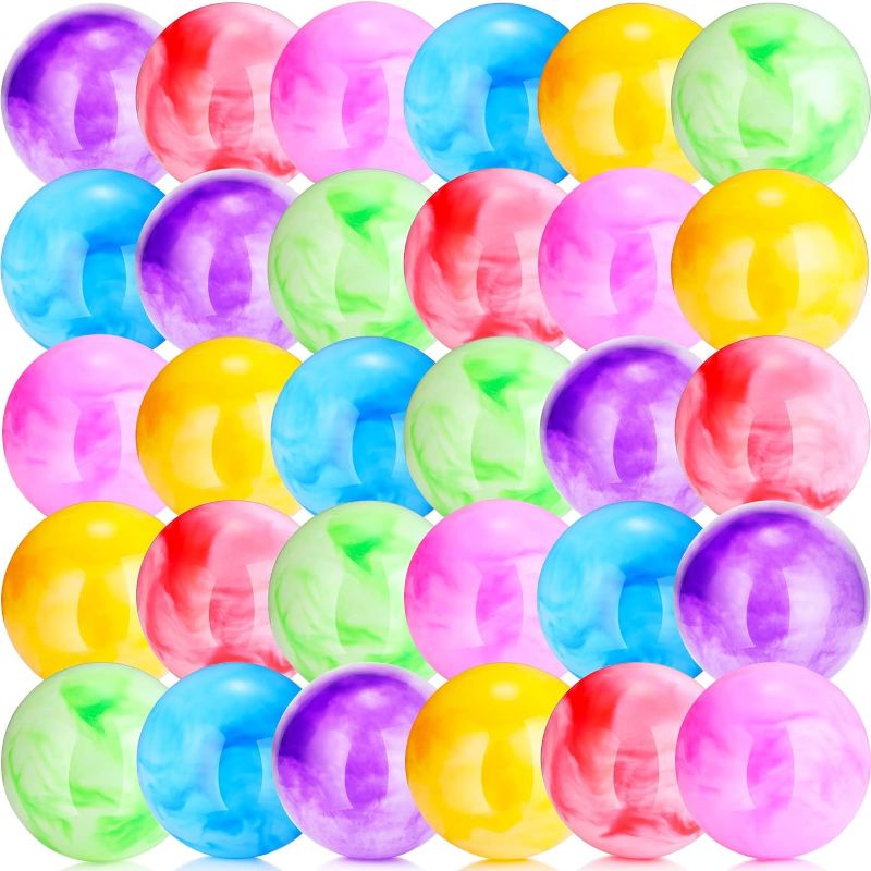 Photo 1 of 50 Pcs 6 Inch Bouncing Balls for Kids Marbleized Bouncy Balls Inflatable High Bouncy Balls Colorful Sensory Ball Bulk Playballs for Pets Children Adults Playground Party Supplies School Game Prizes