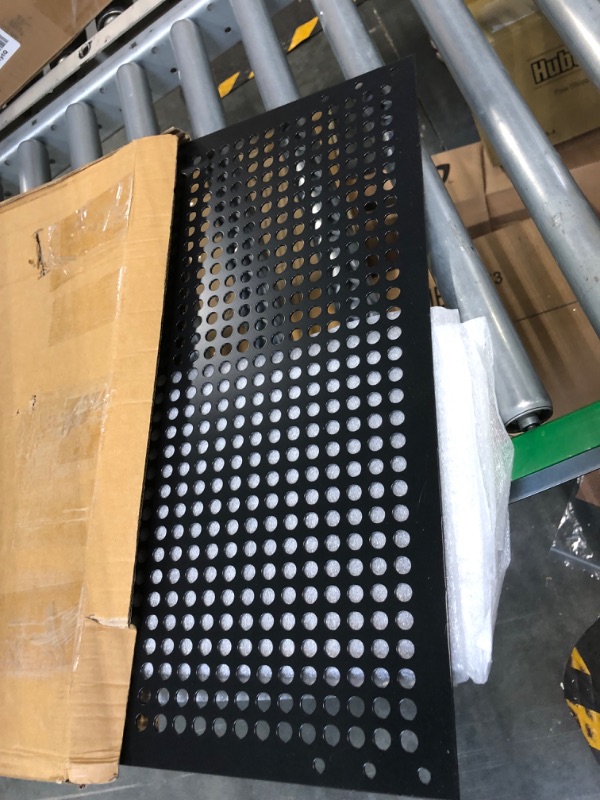 Photo 1 of Aluminum RV Screen Door Protector Adjusts from 22"- 31.5", RV Entry Screen Door Grille for RV, Camper (Black), No Corrosion