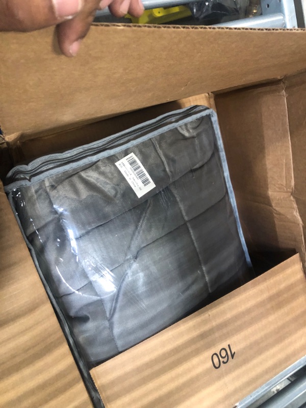 Photo 1 of ALANSMA Reversible Weighted Blanket for All Season, Luxury Velvet, Warm and Cool, Adult Kids 10Lb Weighted Blanket, Enjoy Sleeping Anywhere(Grey,10Lb) Grey 48''x72'' 10lbs