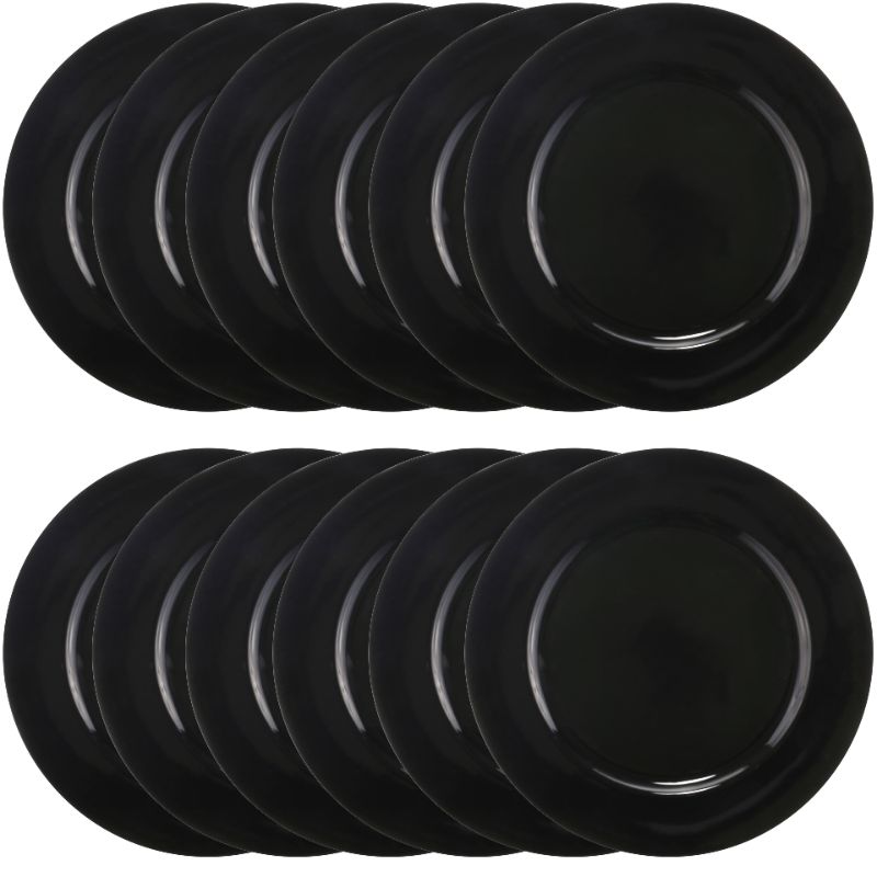 Photo 1 of 12 Pack: Black Charger Plate by Celebrate It™
