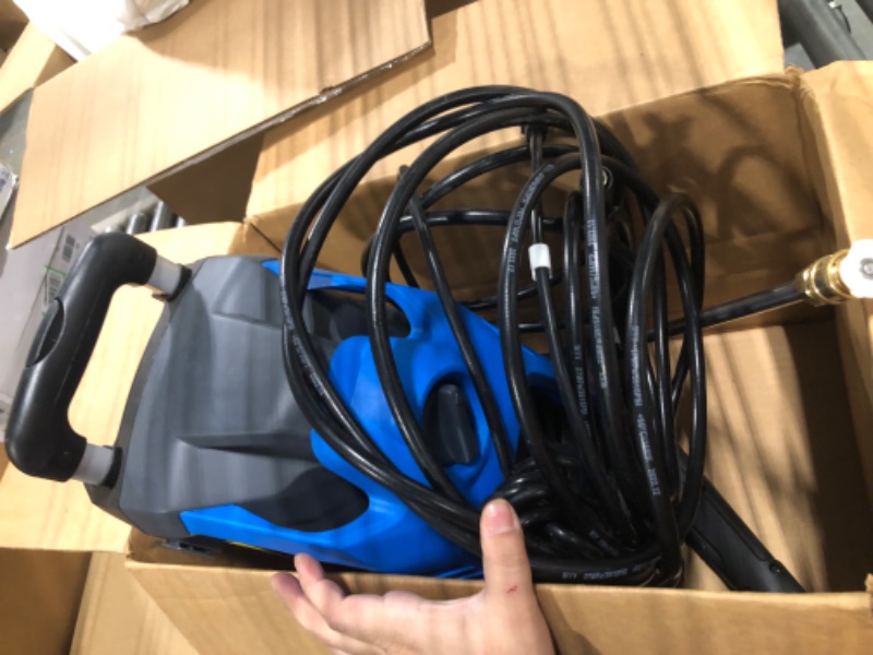 Photo 1 of 2000W Electric Pressure Washer, TEANDE Pressure Washer, 2.2GPM Power Washer Electirc Powered with Adjustable Nozzle &Foam Canon, Electric Power Washer for Car Yard Garden Fence, Blue