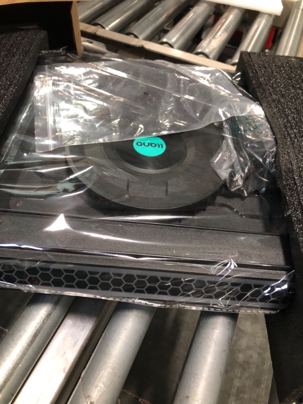 Photo 1 of 2023 New Gaming Laptop Cooling Pad with Powerful Turbofan, RGB Laptop Cooler Radiator with Infinitely Variable Speed, Touch Control, LCD Screen, 3-Port USB, Seal Foam for Rapid Cooling Laptop 15-19in V12(Hub+RGB)