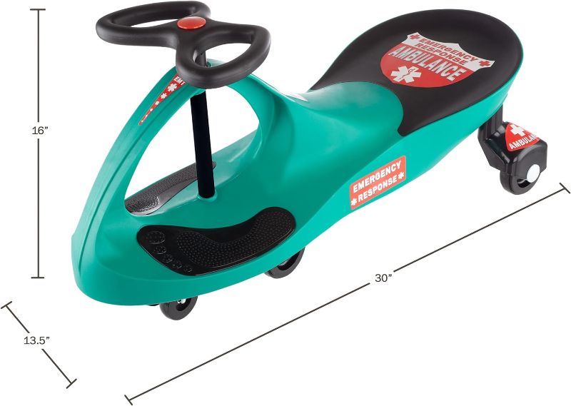 Photo 1 of Wiggle Car Ride On Toy ? No Batteries, Gears or Pedals ? Twist, Swivel, Go ? Outdoor Ride Ons for Kids 3 Years and Up by Lil? Rider (Green)I’m 