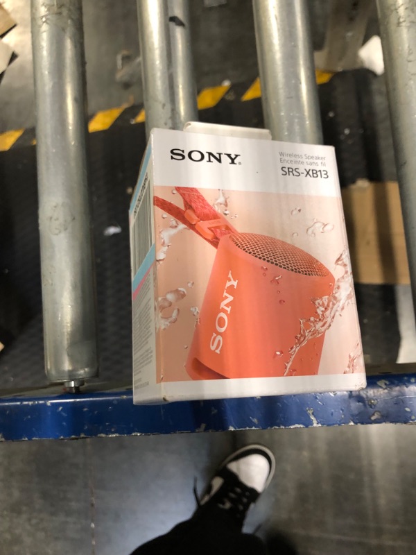 Photo 1 of Sony SRS-XB13 EXTRA BASS Wireless Bluetooth Portable Lightweight Compact Travel Speaker, IP67 Waterproof & Durable for Outdoor, 16 Hour Battery, USB Type-C, Removable Strap, & Speakerphone, Coral Pink Coral Pink XB13