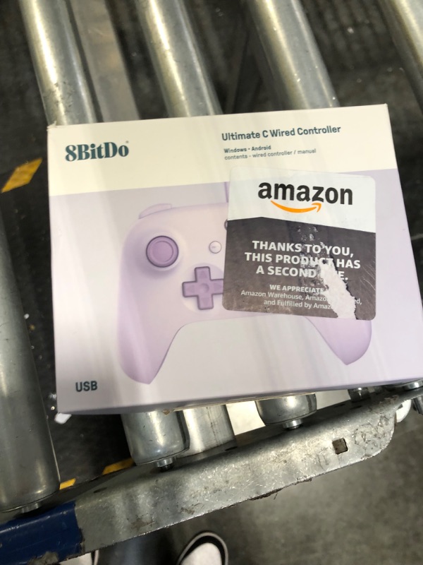 Photo 1 of 8Bitdo Ultimate C Wired Controller for Windows PC, Android, Steam Deck & Raspberry Pi (Lilac Purple)