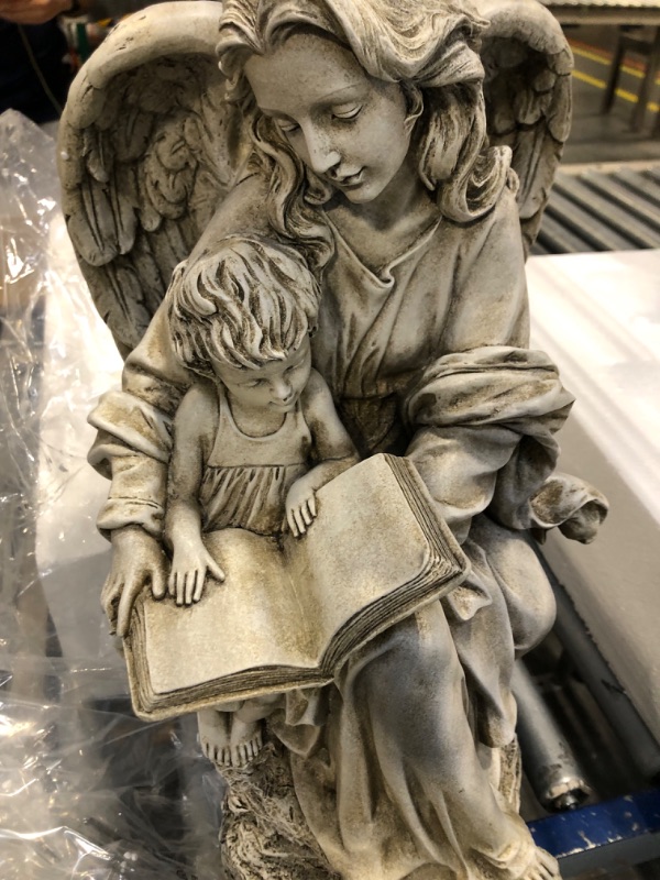 Photo 4 of Angel Guardian Angel and Child Garden Statue 19"H, Stoneresin - Avalon Gallery - YD076