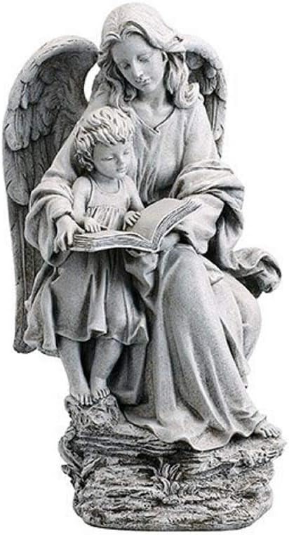Photo 1 of Angel Guardian Angel and Child Garden Statue 19"H, Stoneresin - Avalon Gallery - YD076