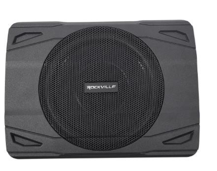 Photo 1 of Rockville SS8P 400w 8" Slim Under-Seat Active Powered Car/Truck Subwoofer Sub,Black
