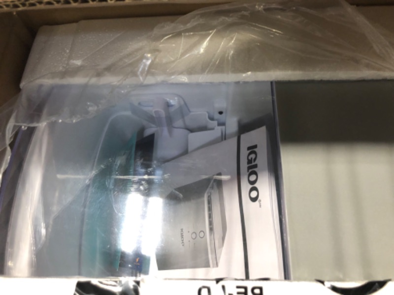 Photo 1 of Igloo Electric Countertop Ice Maker Machine - Automatic and Portable - 33 Pounds in 24 Hours - Ice Cube Maker - Ice Scoop and Basket - Ideal for Iced Coffee and Cocktails - Stainless Steel 33 lb Stainless Steel