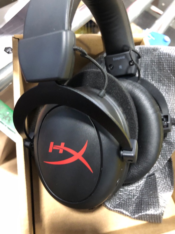 Photo 4 of HyperX Cloud Core USB Gaming Headset, DTS Headphone:X Spatial Audio, Detachable Noise-Cancelling Mic, Comfortable Memory Foam, Durable Aluminum Frame for PC, Xbox Series X|S, Xbox One, Black (Renewed)