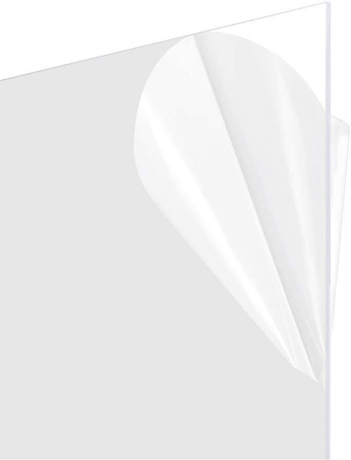 Photo 1 of 16x20 Plexiglass Replacement for Picture Frames |Styrene Sheets for Arts and Crafts, DIY Display Projects, Signs | Plexiglass Sheet .060 | Clear 1/16th | Double-Sided Protective Film (Set of 6)

