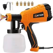 Photo 1 of 700W High Power HVLP Spray Gun, 5 Copper Nozzles & 3 Patterns, Easy To Clean, For Furniture, Cabinets, Fence, Car, Bicycle, Garden Chairs Etc. YT-201