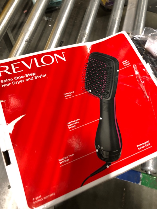 Photo 1 of REVLON One-Step Hair Dryer and Styler | Detangle, Dry, and Smooth Hair, (Black)
