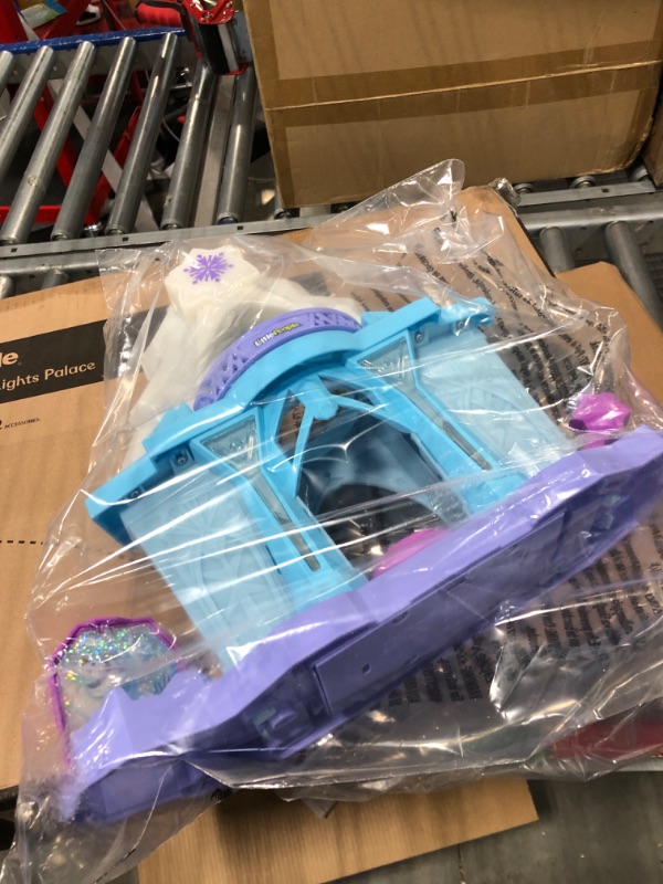 Photo 1 of Disney Frozen Toy, Fisher-Price Little People Playset with Anna and Elsa Toys & Music, Elsa’s Enchanted Lights Palace, Frustration-Free Packaging SIOC/FFP