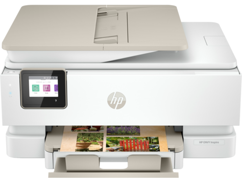 Photo 1 of HP Envy Inspire 7958e Wireless Color All-in-One Printer with 6 Months Free Ink with HP+ (327A7A), White
