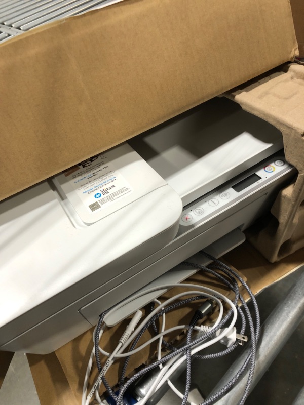 Photo 1 of HP DeskJet 4155e Wireless Color All-in-One Printer & 67XL Tri-Color High-Yield Ink Cartridge | 3YM58AN & 67XL Black High-Yield Ink Cartridge | 3YM57AN Printer + Tri-color Ink + Black Ink