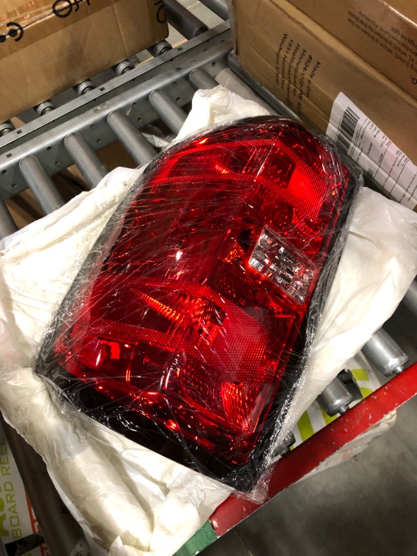 Photo 3 of WonVon Tail Light Compatible With 2014 2015 2016 2017 2018 Chevy Silverado 1500 2500HD 3500HD GMC Sierra 3500 HD Right and Left Side Bulb and Harness Included Replacement GM2800261 23141274 23431875