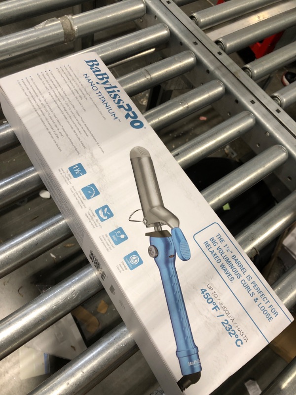 Photo 1 of BaBylissPRO Nano Titanium Spring Curling Iron 1 ½ Inch