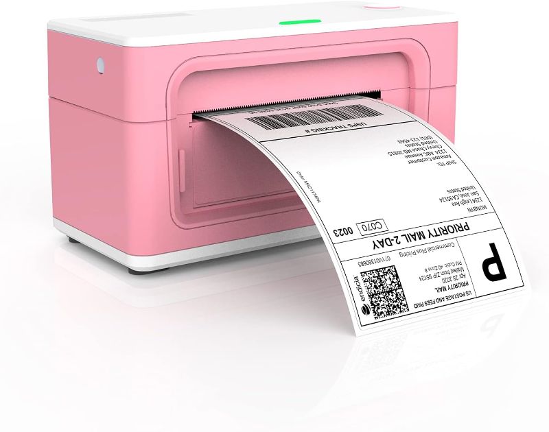 Photo 1 of MUNBYN P941 Label Printer Compatible with Chrome, Mac Os, Windows, Linux, Pink
