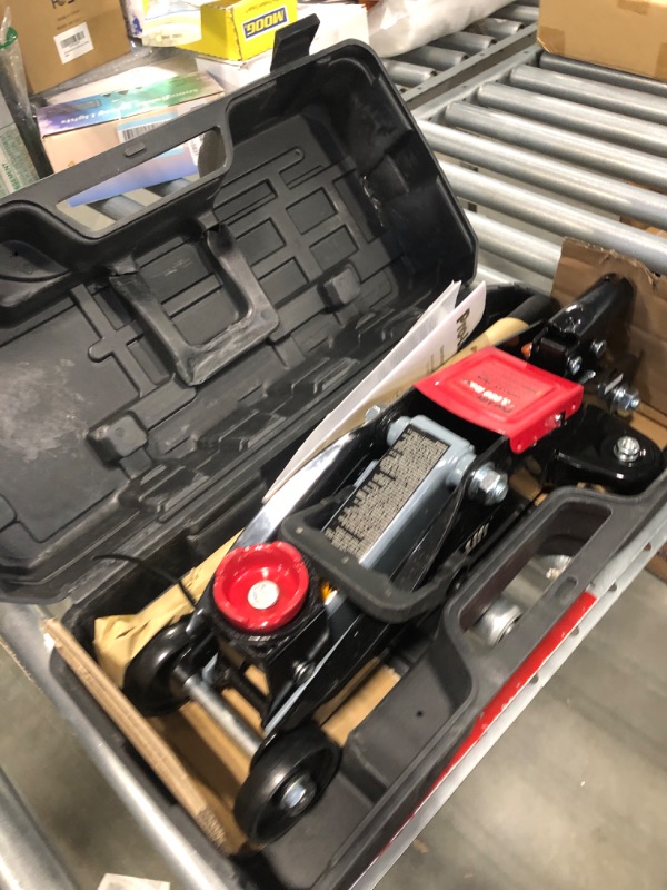Photo 1 of Pro-LifT F-2315PE Grey Hydraulic Trolley Jack Car Lift with Blow Molded Case-3000 LBS Capacity, 12 Inch Black