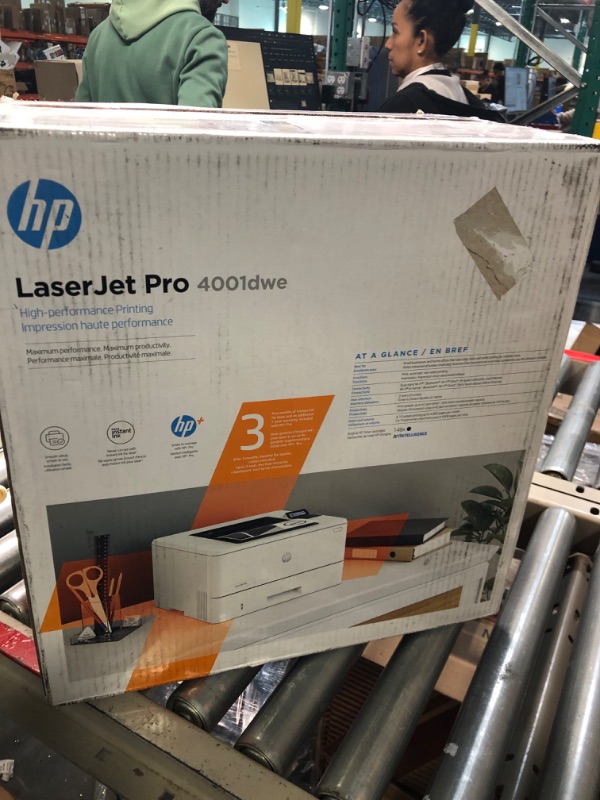 Photo 2 of HP LaserJet Pro 4001dwe,Monochrome Wireless Black & White Printer with HP+ Smart Office Features