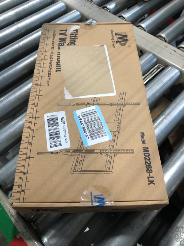Photo 1 of Mounting Dream TV Mount for Most 37-70 Inch TV, Universal Tilt TV Wall Mount Fit 16", 18", 24" Stud with Loading Capacity 132lbs, Max Vesa 600 x 400mm, Low Profile Flat Wall Mount Bracket