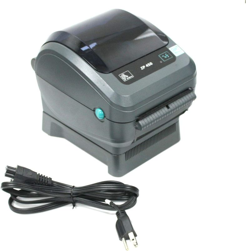 Photo 1 of Zebra ZP450-0502-0004A CTP High Speed Direct Thermal Label Printer, Supports UPS Worldship, FedEx, Stamps, Shipworks, Shiprush and Many More