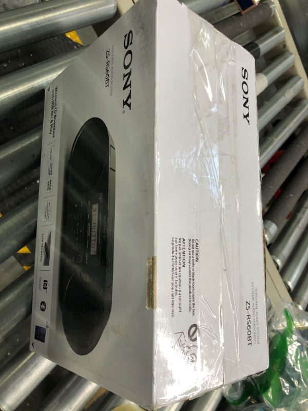 Photo 1 of Sony ZSRS60BT CD Boombox with Bluetooth and NFC (Black)