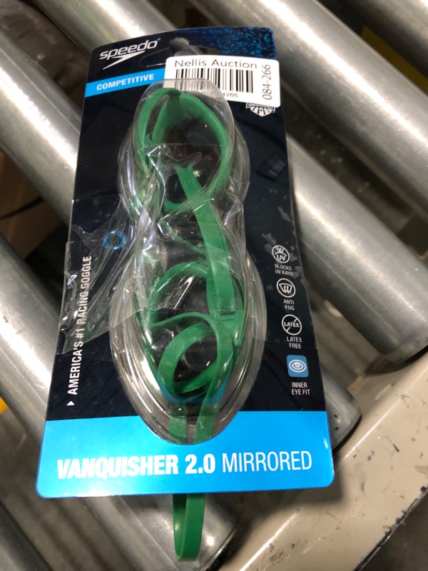 Photo 1 of Speedo Unisex-Adult Swim Goggles Mirrored Vanquisher 2.0