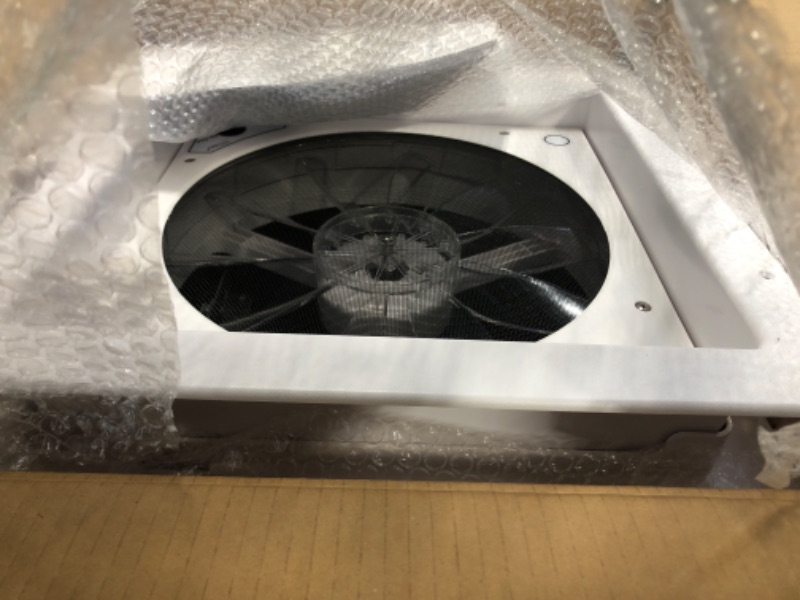 Photo 3 of Leisure Coachworks 14" x 14" RV Roof Vent Fan 12V Manual Riser Reversible Manual Lift with Smoked Lid