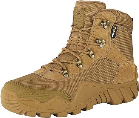 Photo 1 of FREE SOLDIER Men's Hiking Tactical Work Boots Outdoor Lightweight Military Boots Combat Boots for Men size 8.5 