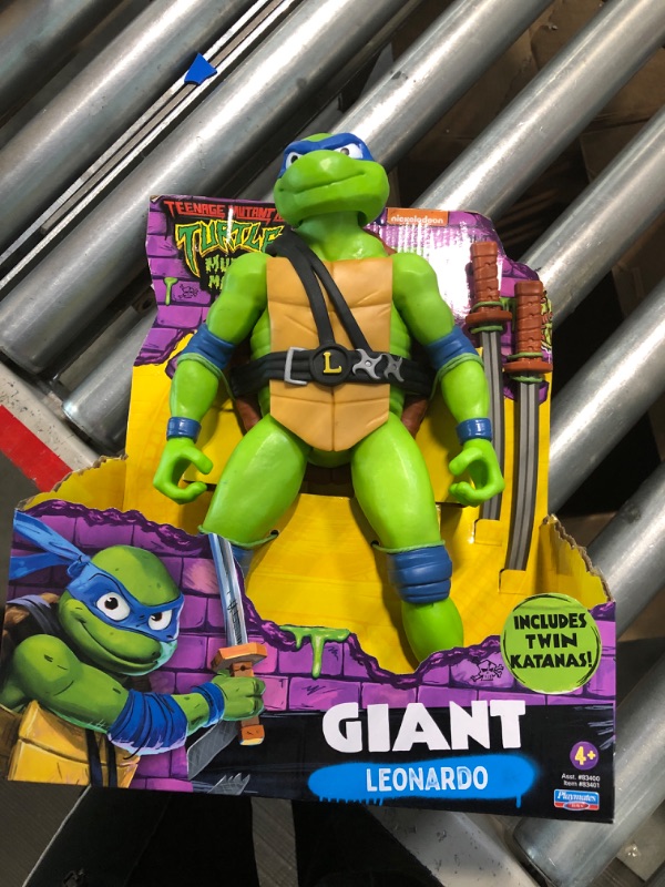 Photo 2 of Teenage Mutant Ninja Turtles: Mutant Mayhem 12” Giant Leonardo Figure by Playmates Toys