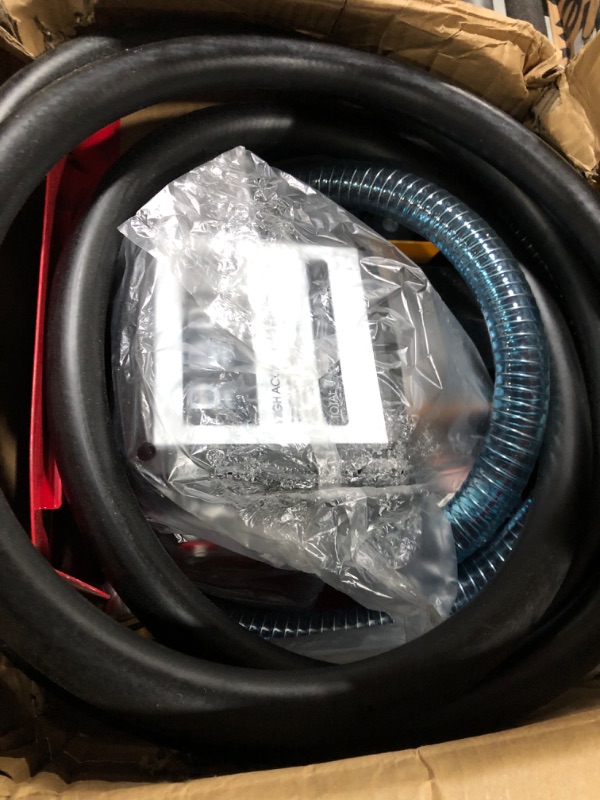 Photo 3 of 110 Volt Electric Diesel Oil Fuel Transfer Pump Self Priming Display Meter with 13' ft Hose & Fuel Nozzle Kit