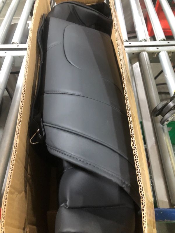 Photo 4 of BASENOR Tesla Model 3 Model Y Model S Model X Leather Seat Back Kick Protectors Kick Mats Black Set of 2