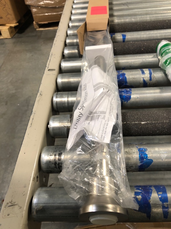 Photo 1 of SZXIMU Spring Tension Curtain Rod 27-43 Inches, Never Rust and Non-Slip Shower Curtain Rods with Flat Top, Nickel Nickel 27-43 Inch