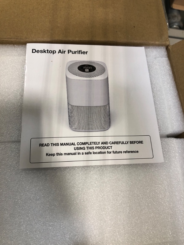 Photo 3 of Cwxwei Air Purifiers for Bedroom Home,Max Up to 825 sq ft,True H13 HEPA Filter,For Pet Dander,Smoke,Odor,Dust,Allergens,Mold,Wildfire Particles.24dB Quiet Air Purifier,Desktop Air Cleaners,SY910 White1