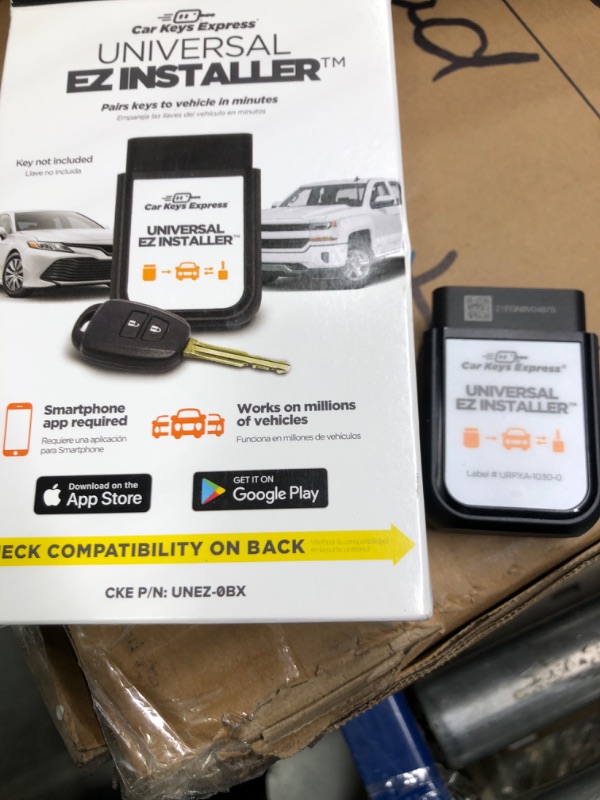 Photo 1 of Diagnostic EZ Installer | Keyless Entry Car Key, Fob, and Remote Pairing OBD Programmer Tool | for Specific Vehicles | DIY Plug and Pair Technology Via App | No Tools Required | by Car Keys Express
