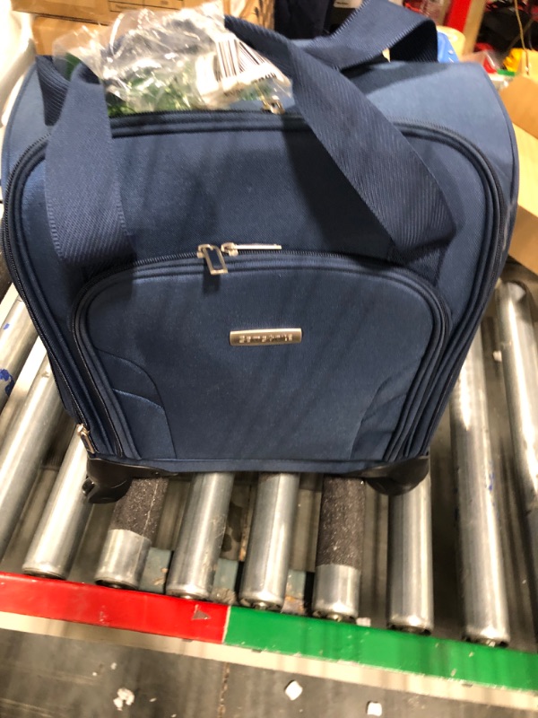 Photo 2 of **HAS BEEN USED** Samsonite Underseat Carry-On Spinner with USB Port, Ocean, One Size