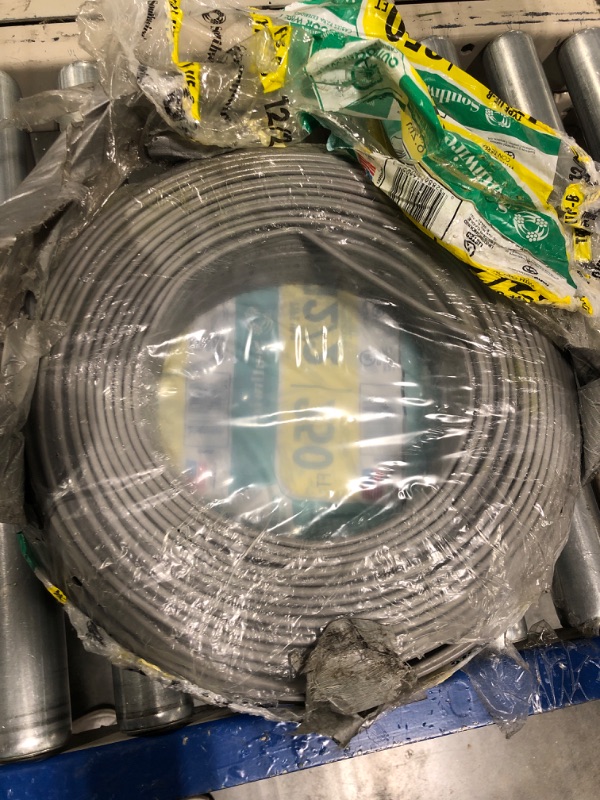 Photo 1 of Southwire 250 ft. 12/2 Gray Solid CU UF-B W/G Wire
