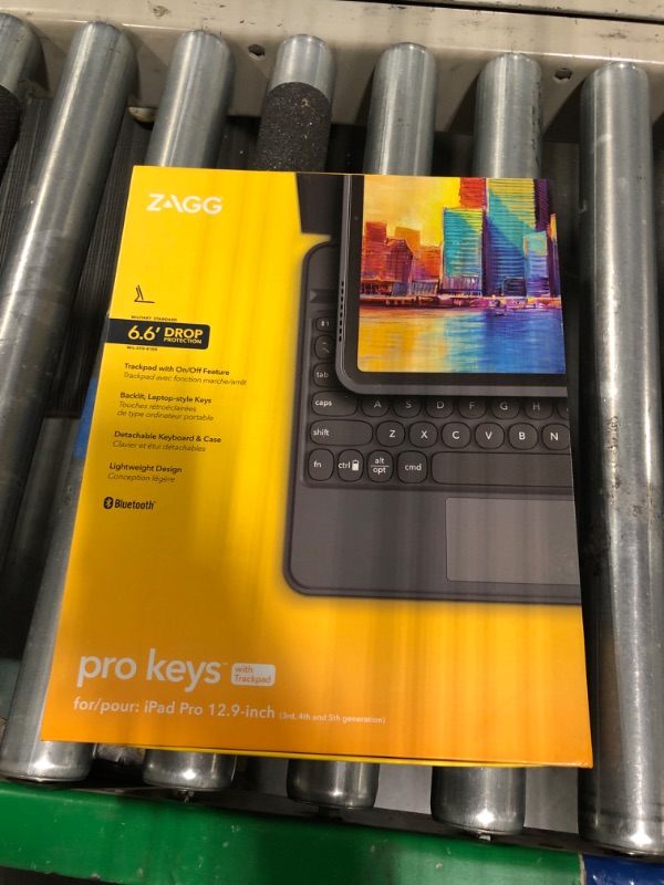 Photo 2 of ZAGG Pro Keys Wireless Keyboard & Case for iPad Air 10.9 - Multi-Device Bluetooth, Backlit Keys, 6.6ft Drop Protection, Apple Pencil Holde