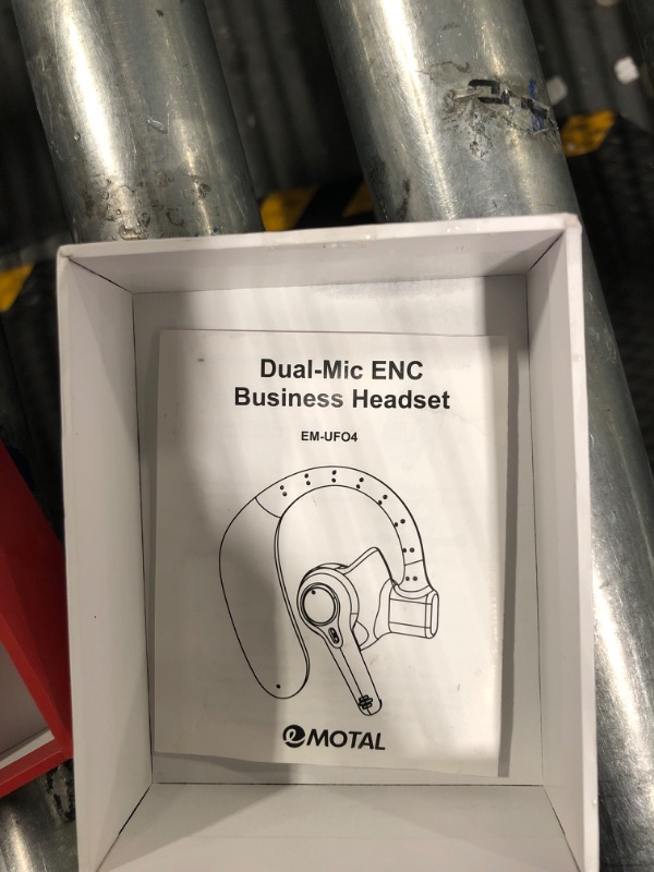 Photo 1 of emotal Dual-Mic AI Noise Cancelling Bluetooth Headset for Cell Phones, 10 Days Standby 30Hrs HD Talktime Bluetooth Earpiece IPX6 Waterproof Ultralight for Driving/Truckers/Business EM-BT01