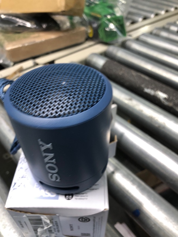 Photo 3 of Sony SRS-XB13 EXTRA BASS Wireless Bluetooth Portable Lightweight Compact Travel Speaker, IP67 Waterproof & Durable for Outdoor, 16 Hour Battery, USB Type-C, Removable Strap, & Speakerphone, Light Blue Light Blue Speaker