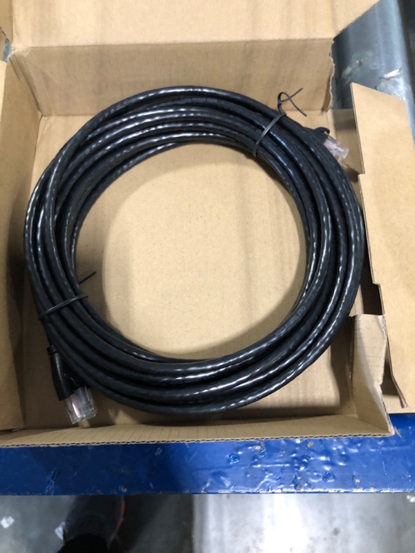 Photo 1 of Amazon Basics RJ45 Cat-6 Ethernet Patch Internet Cable - 25 Foot (7.6 Meters) 25 Foot 1-Pack Cable