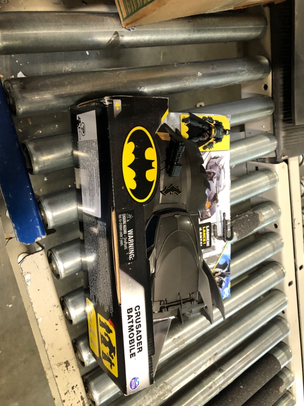 Photo 1 of DC Comics, Crusader Batmobile Playset with Exclusive 4-inch Batman Figure, 3 Super-Villain Paper Figures, Kids Toys for Boys and Girls Ages 4+