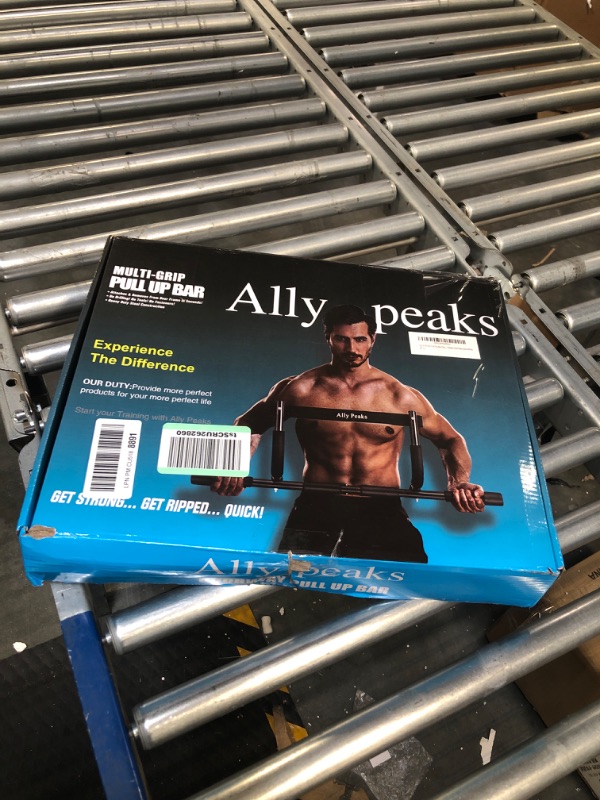Photo 2 of Ally Peaks Pull Up Bar for Doorway | Thickened Steel Max Limit 440 lbs Upper Body Fitness Workout Bar| Multi-Grip Strength for Doorway | Indoor Chin-Up Bar Fitness Trainer for Home Gym Portable silver