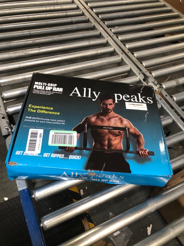 Photo 1 of Ally Peaks Pull Up Bar for Doorway | Thickened Steel Max Limit 440 lbs Upper Body Fitness Workout Bar| Multi-Grip Strength for Doorway | Indoor Chin-Up Bar Fitness Trainer for Home Gym Portable silver