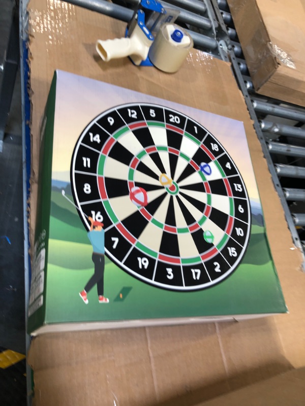 Photo 1 of 90Go Double-Side Golf Chipping Game & Dart Target Mat with Golf Club and 20 Sticky Balls?6Ft x 5Ft Supersize Golf Training Mat,Ideal Gifts for Adults and Family Kids Play Indoor Outdoor