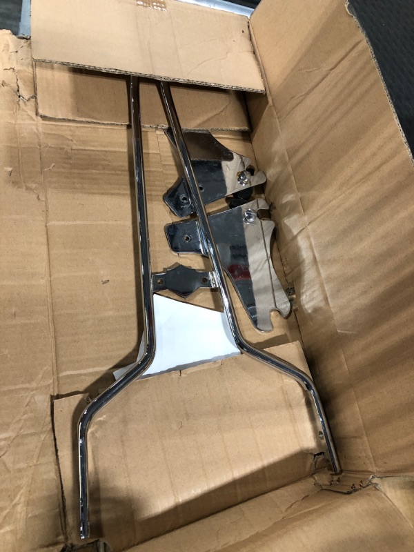 Photo 1 of AUFER Detachable Chrome Rear Passenger Seat Backrest Sissy Bar Compatible With For Touring Road King Street Glide Electra Glide Road Glide FLHR FLHX FLHT FLTR 1997-2008