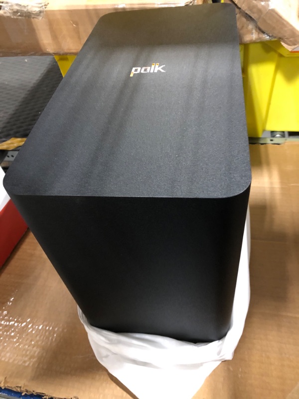 Photo 3 of Polk React 7" Wireless Subwoofer - Designed to Add Deep, Impactful Bass to Polk React Soundbar, Bass Adjust EQ, Amazon Alexa Compatible