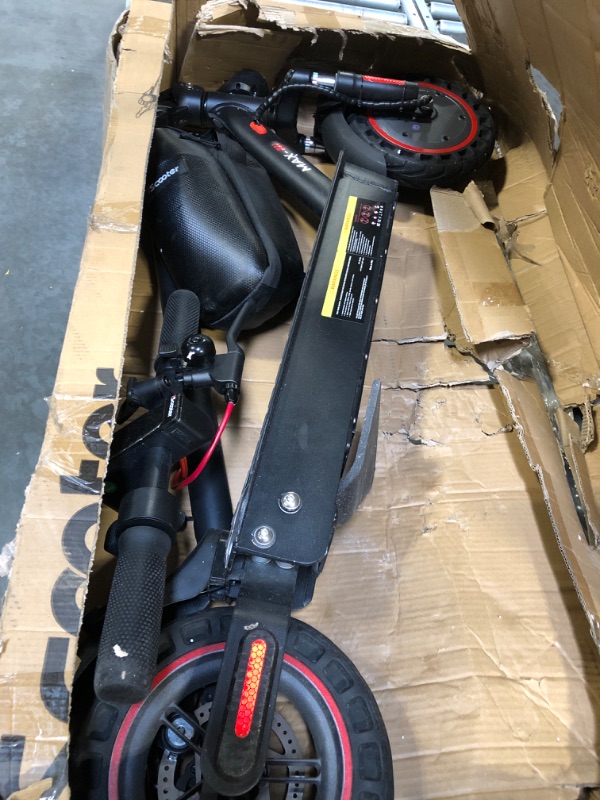 Photo 3 of iScooter i9 Electric Scooter and Storage Bag for Adults and Teens, 15.6MPH, 18 Miles Range, 8.5'' Solid Tires Commuting Scooter with Bag